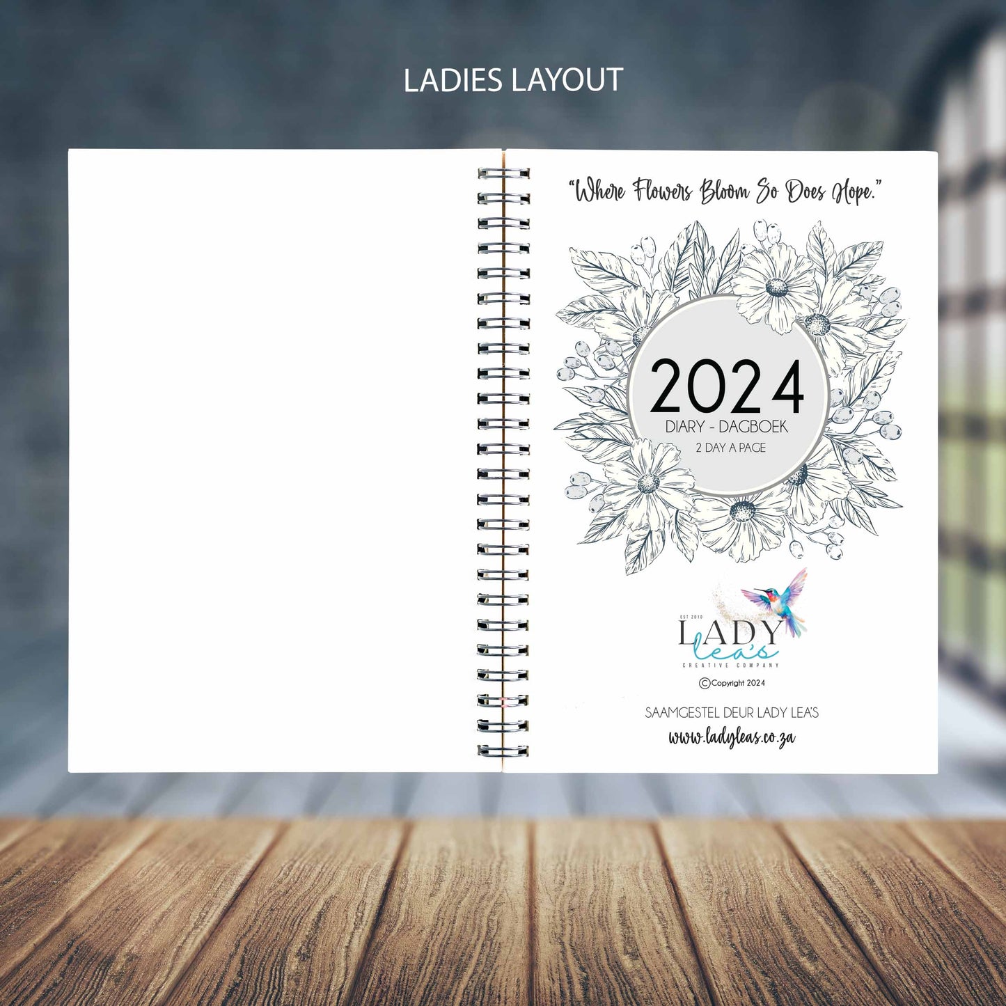 BABY LAMB GREEN GOLD DIARY 2024