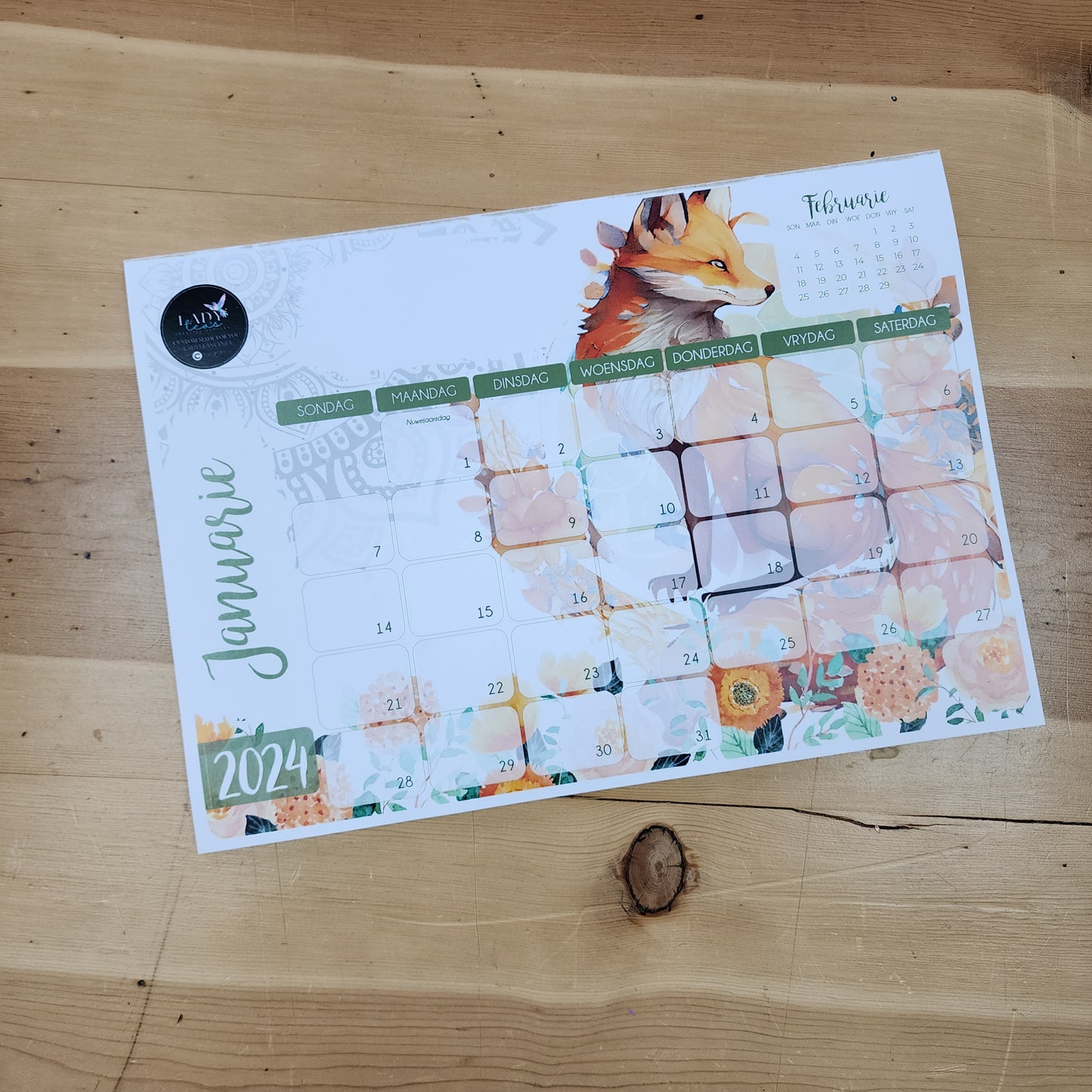 MANDALA FOX DESKPAD