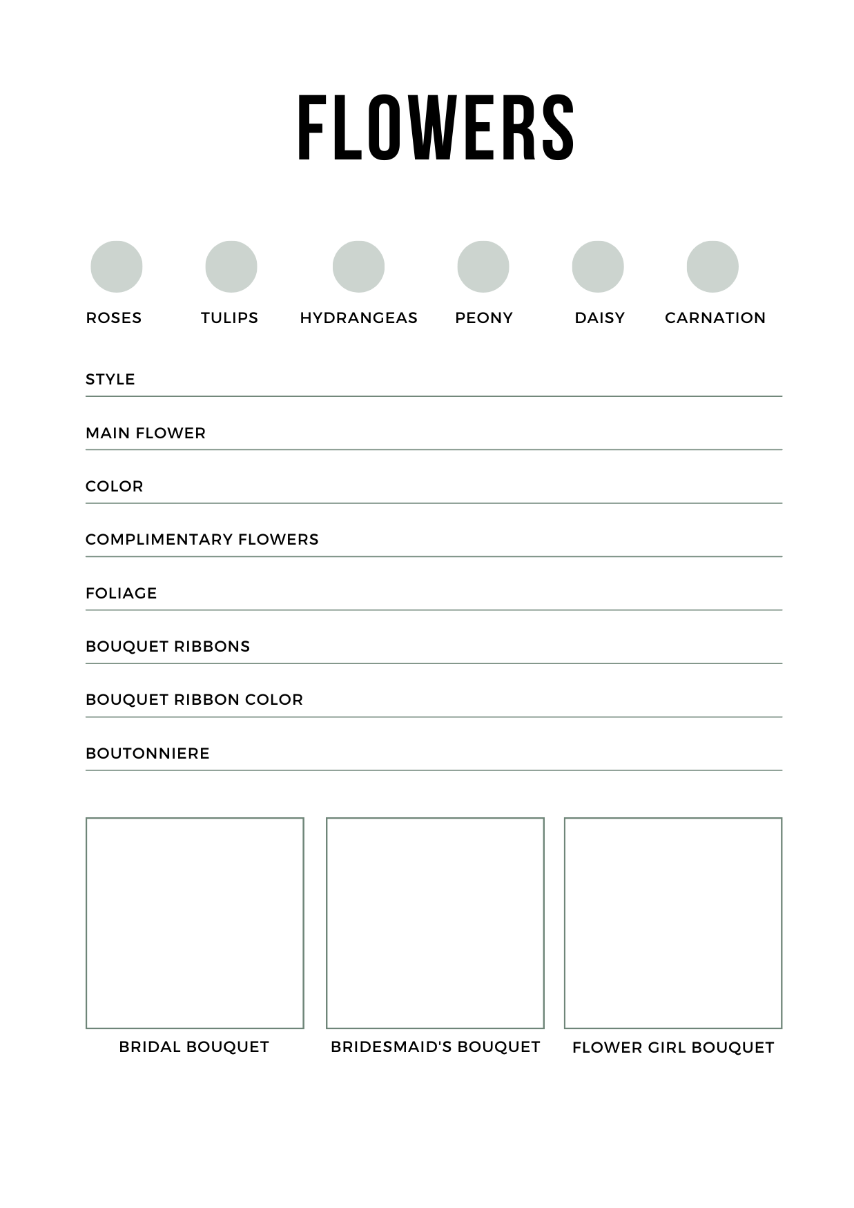 AUTUMN FLORAL WEDDING PLANNER