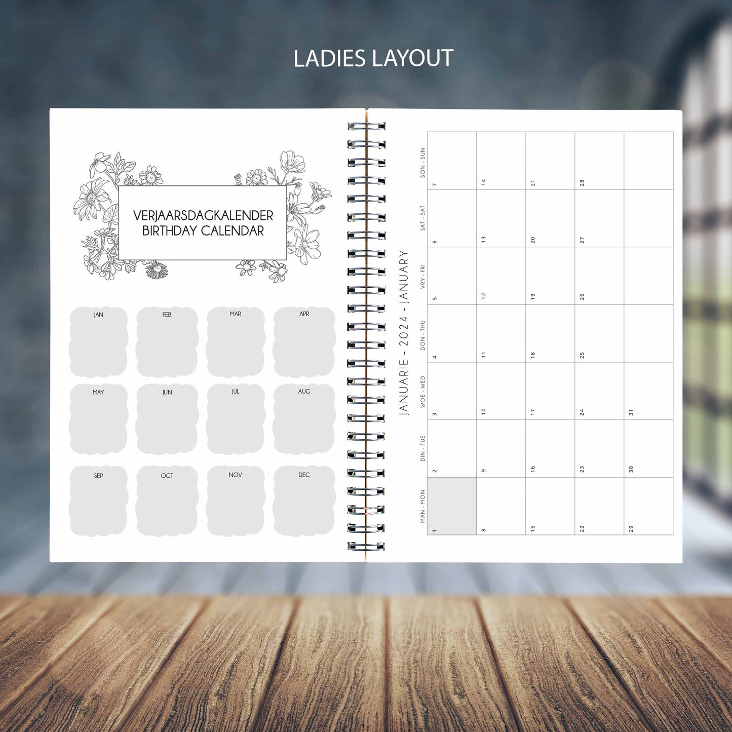 BABY LAMB GREEN GOLD DIARY 2024