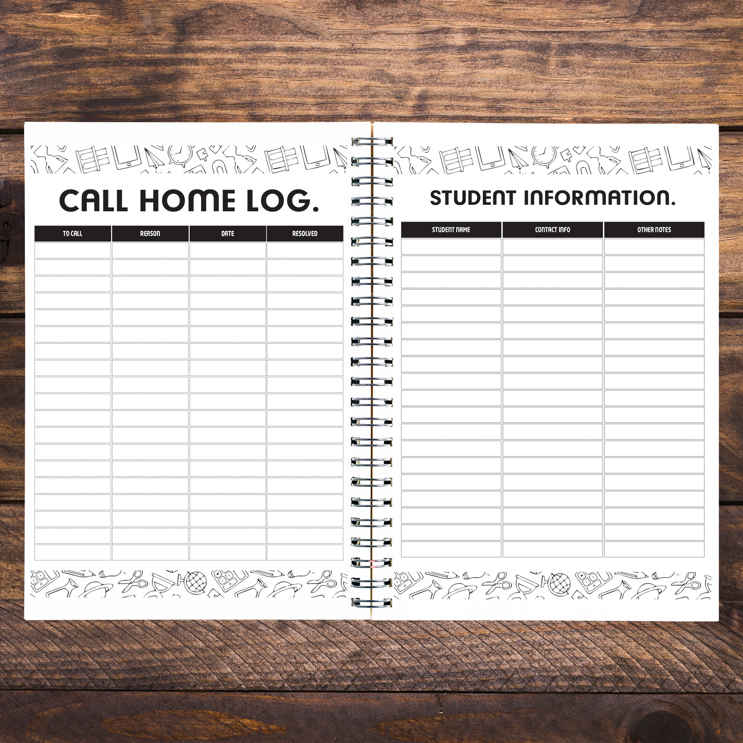 FLORAL LION TEACHER PLANNER 2026