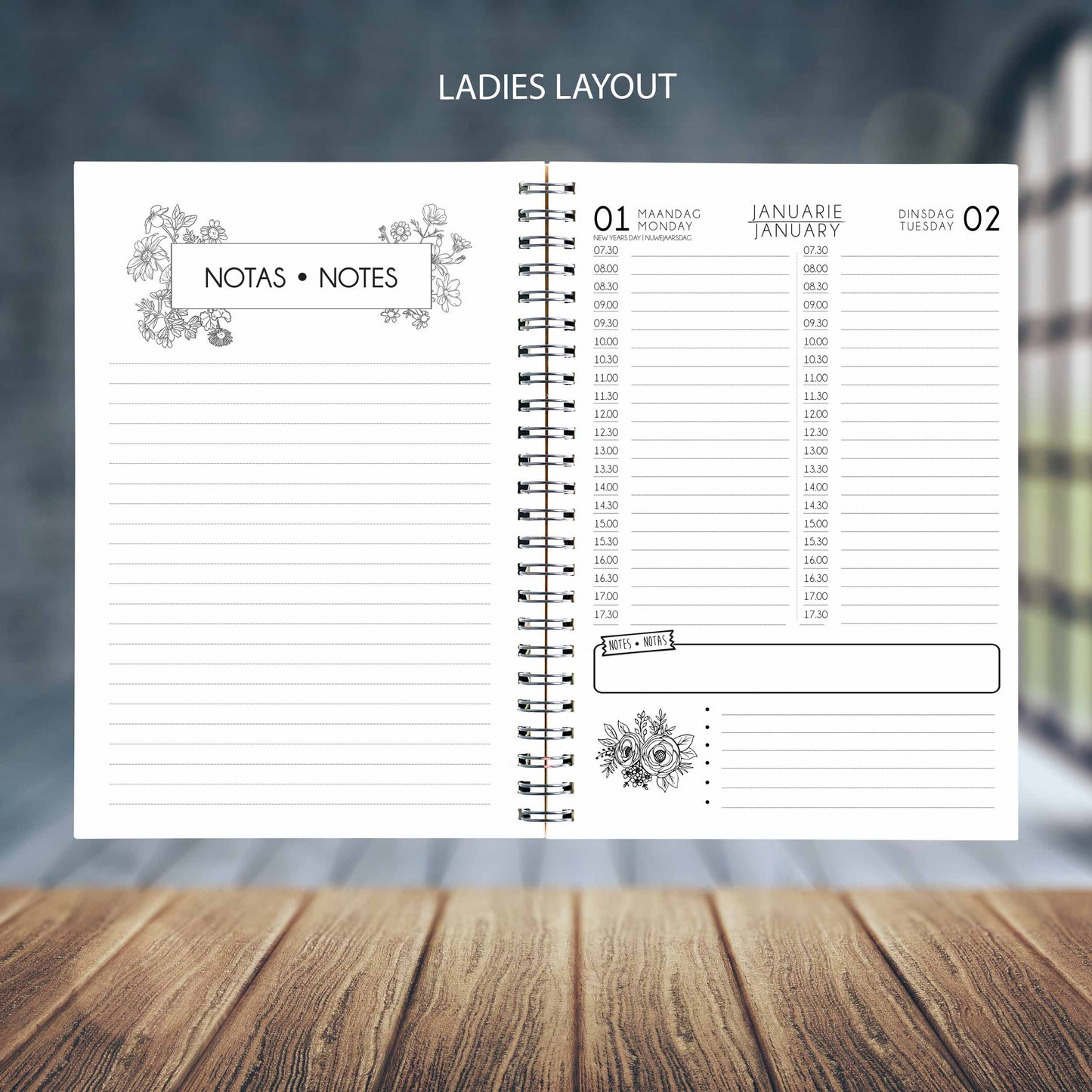 BABY LAMB GREEN GOLD DIARY 2024