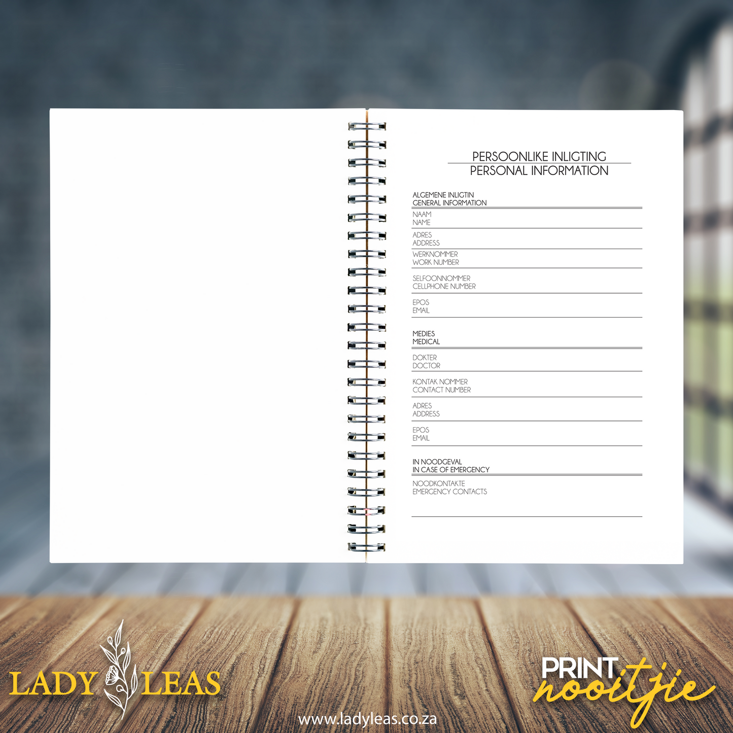 FLORAL LION DIARY 2024