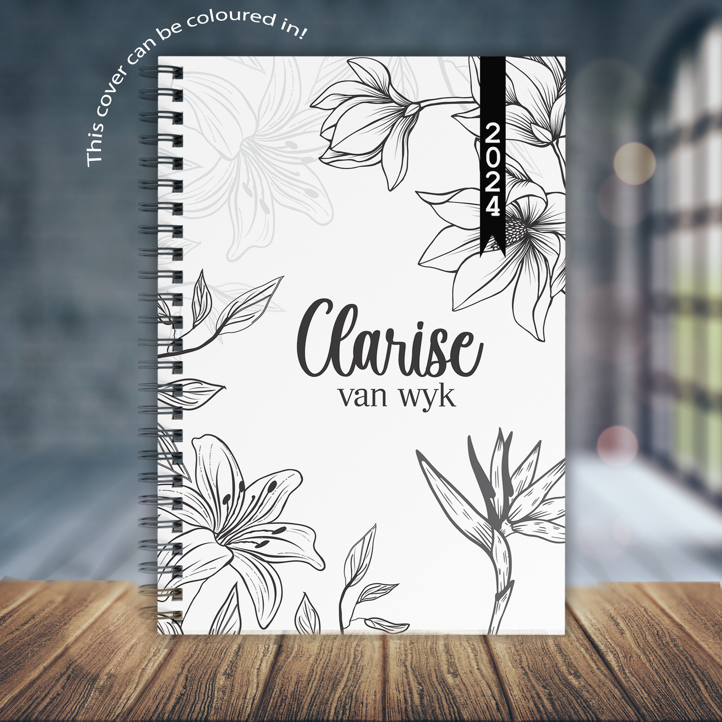 FLORAL COLORING TEACHER PLANNER