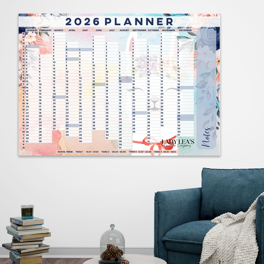 CUTE LAMA WALL CALENDAR 2026