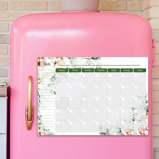 EUCALYPTUS AND ROSE FRIDGE MAGNET