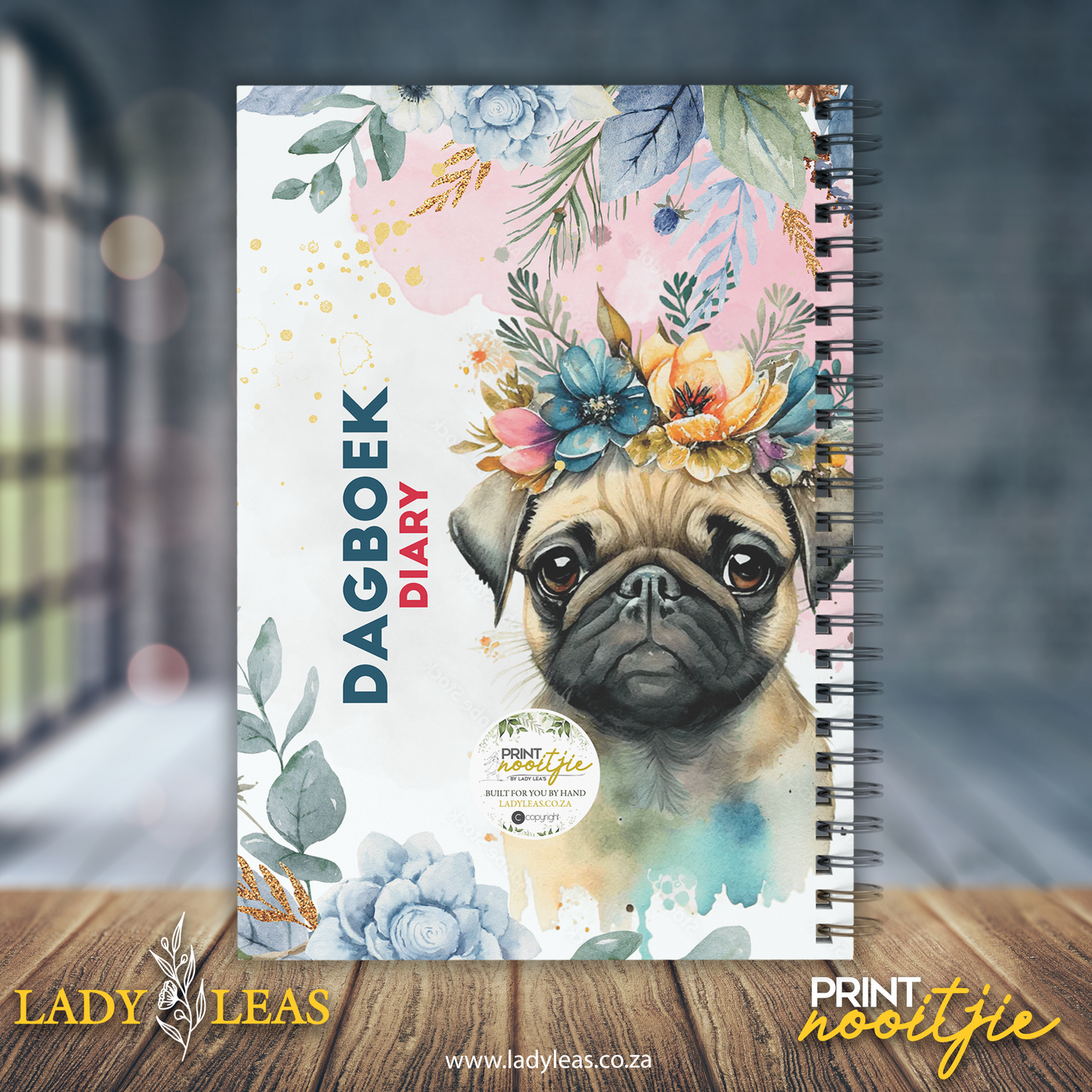 FLORAL PUG DIARY 2024