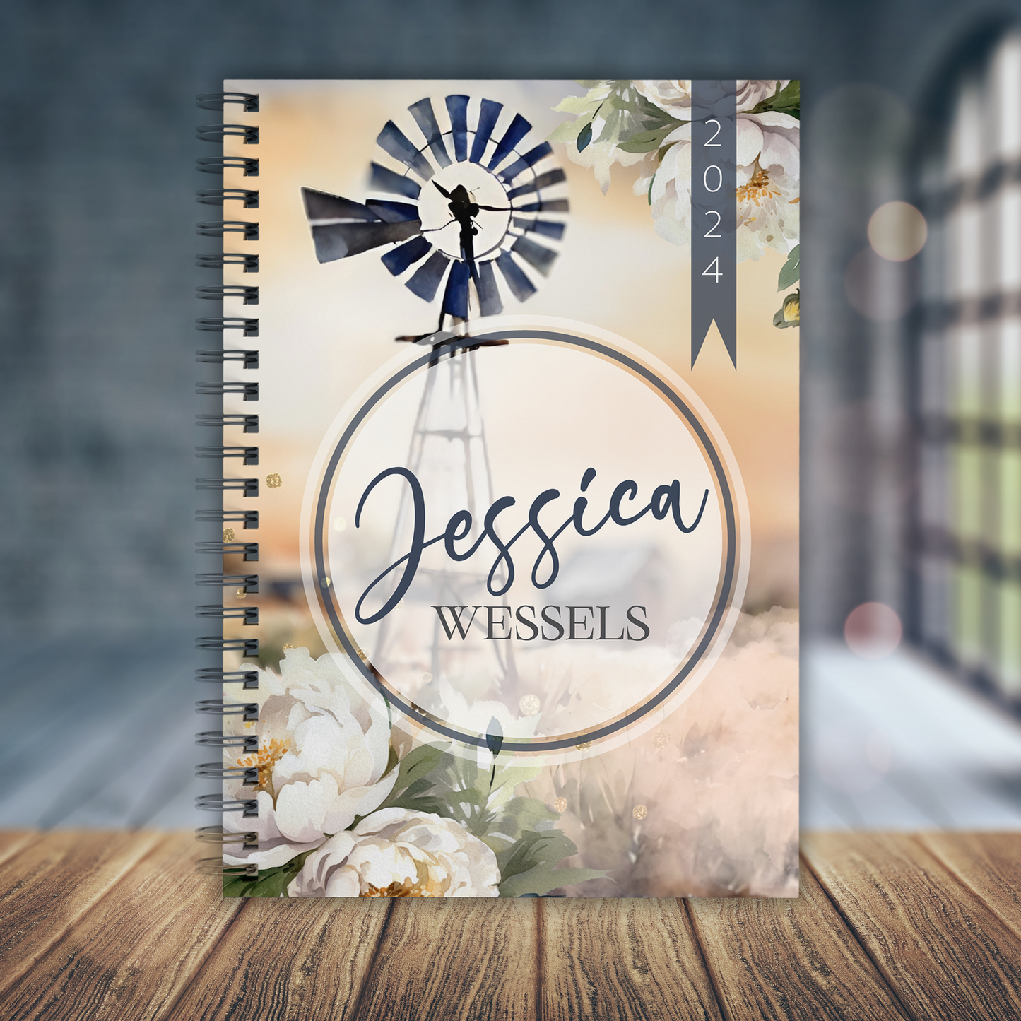FLORAL WINDPOMP TEACHER PLANNER