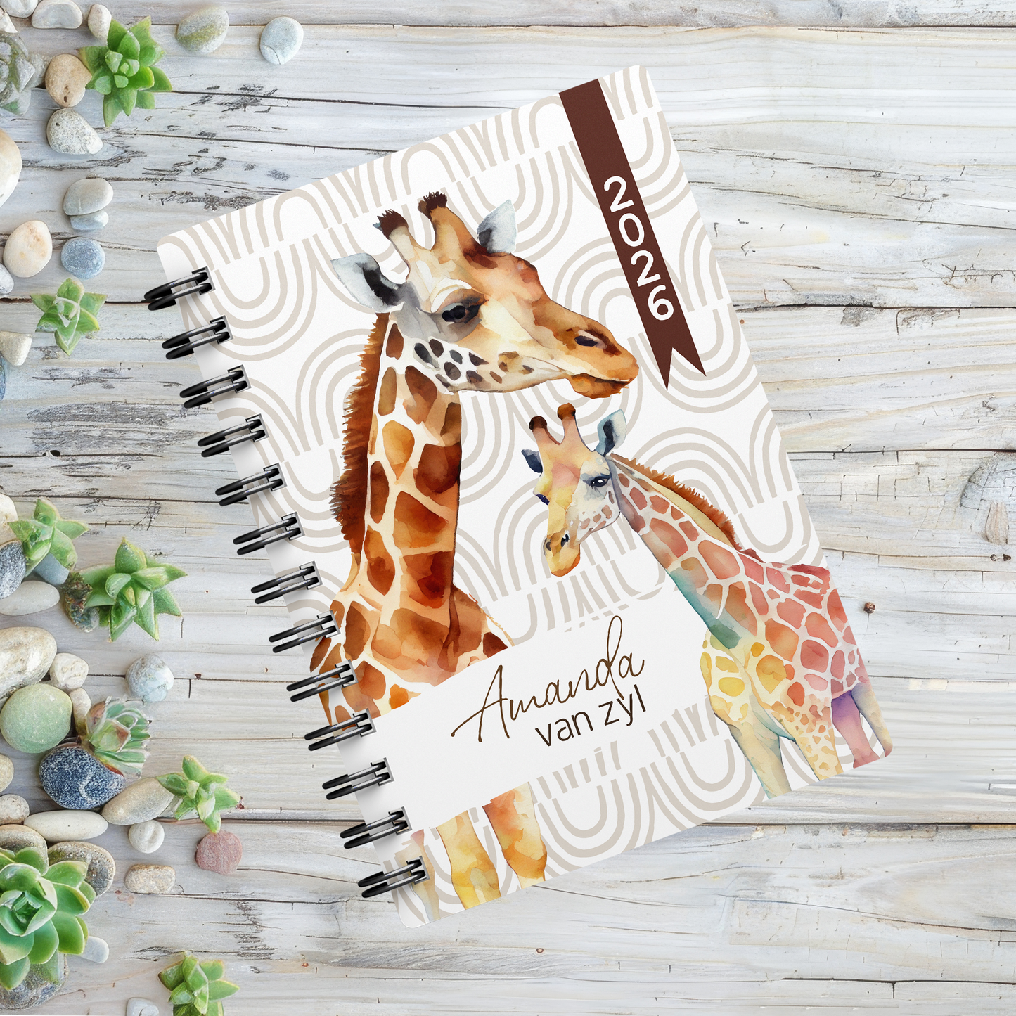 GIRAFFES 1 DAY DIARY 2026