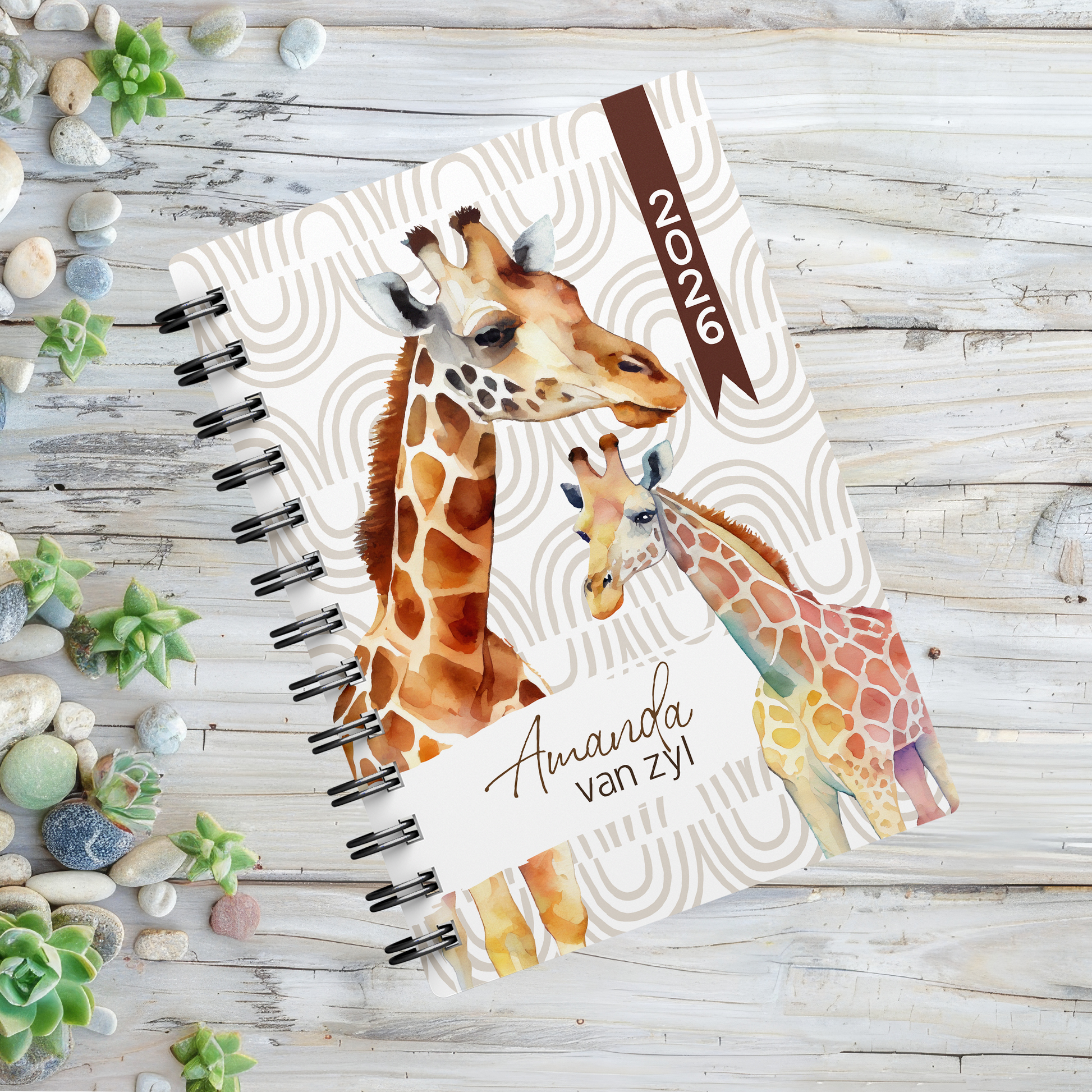 GIRAFFES 1 DAY DIARY 2026