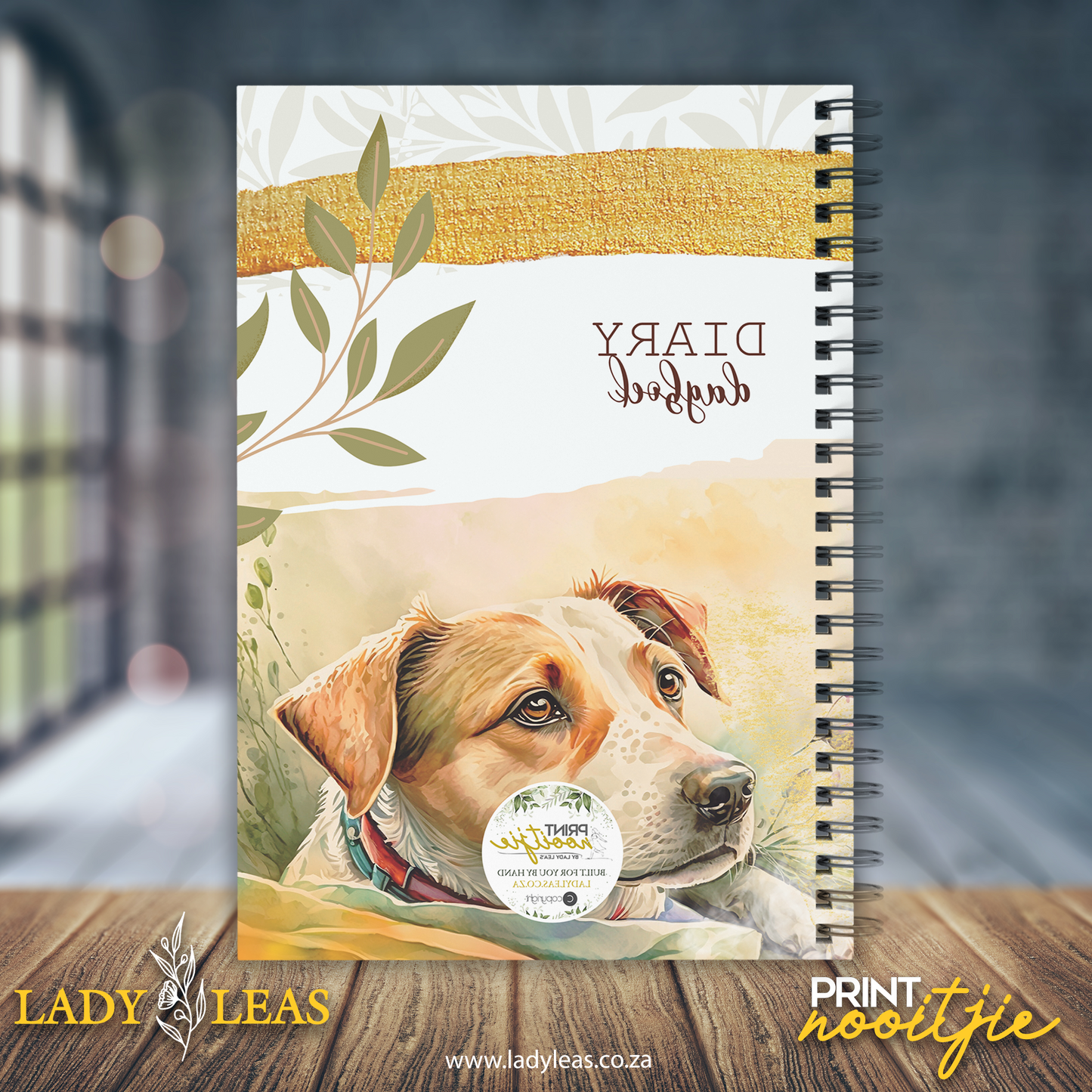 WATERCOLOR JACK RUSSEL DIARY 2024