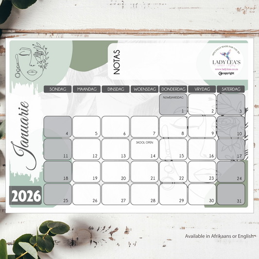 LADY OLIVE DESKPAD 2026
