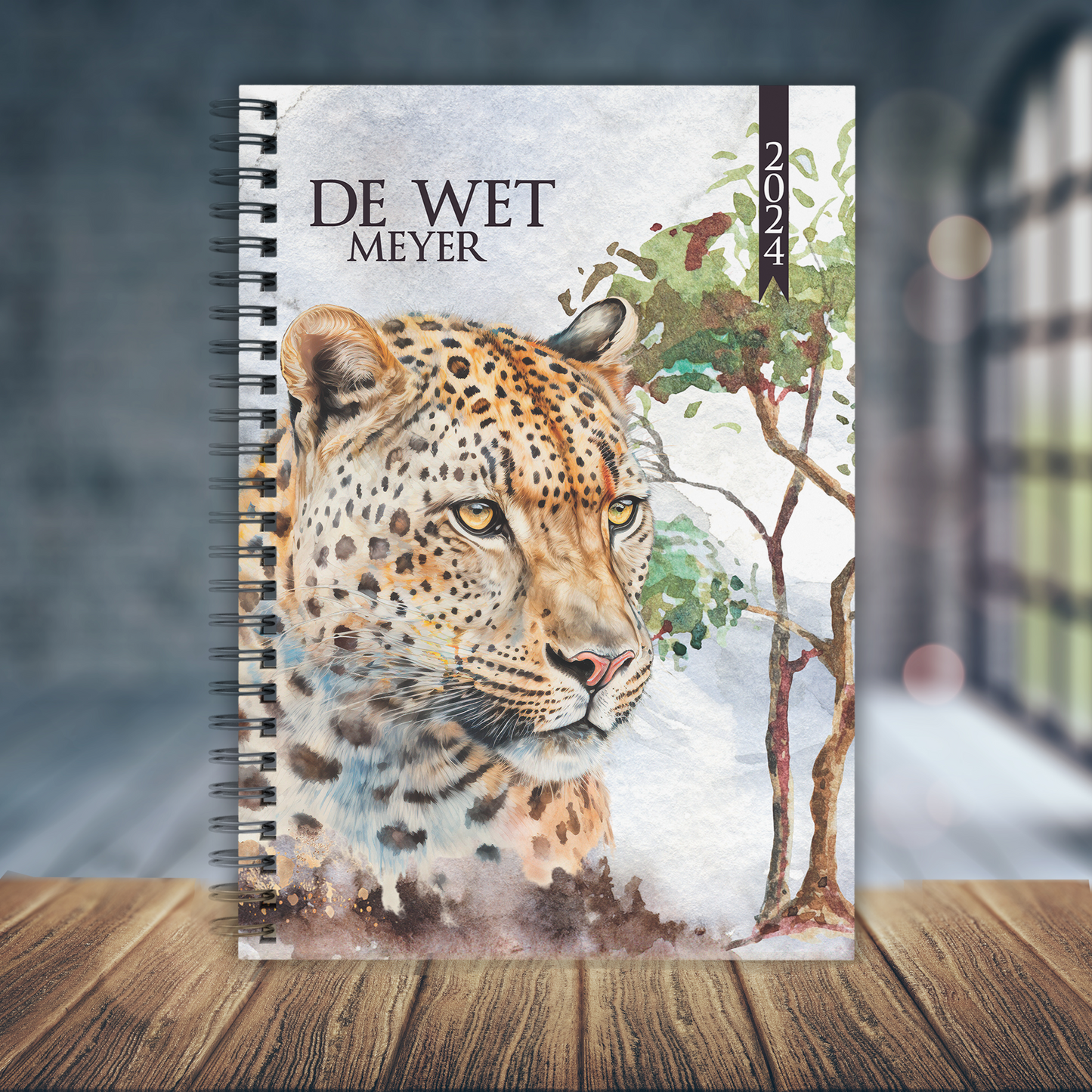 WATERCOLOR LEOPARD TEACHER PLANNER