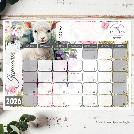 LITTLE LAMB DESKPAD 2026