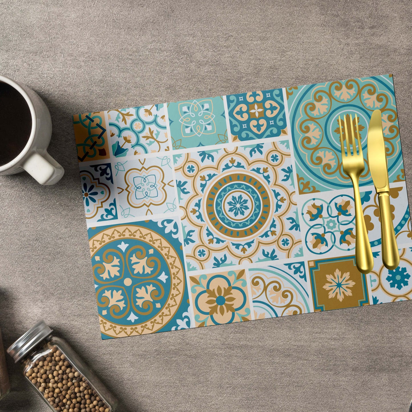 MEDITIRRANEAN TILES PLACEMAT