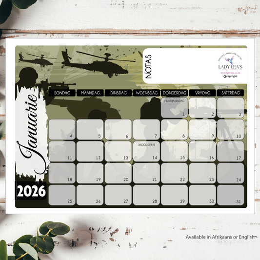 MILITARY DESKPAD 2026