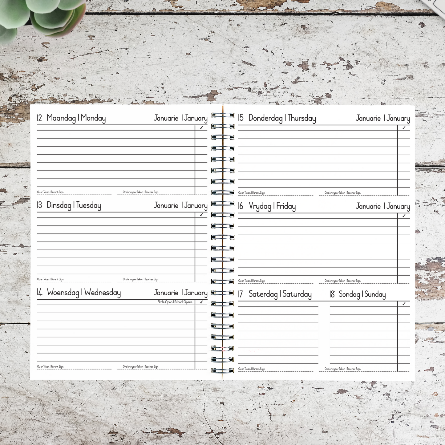 SPACE BOY SCHOOL DIARY 2026