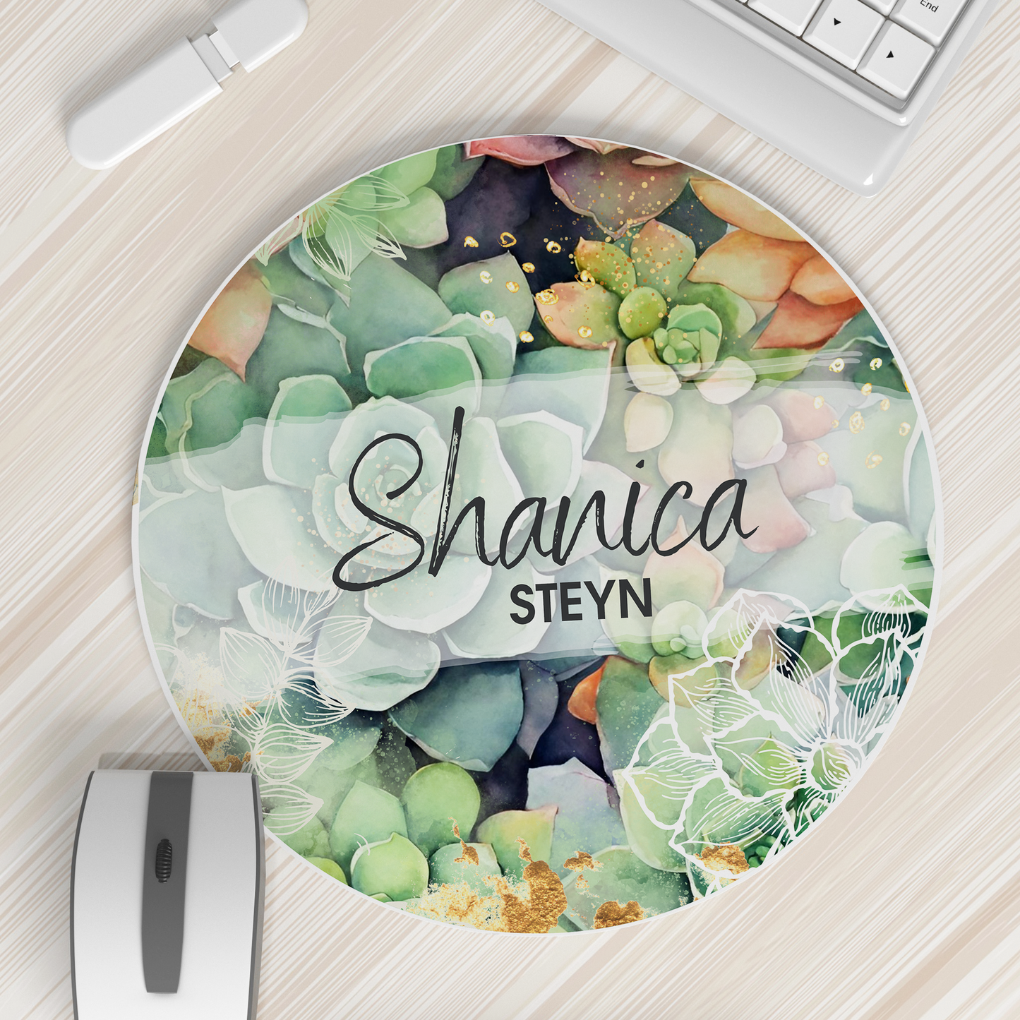 SUCCULENTS MOUSEPAD