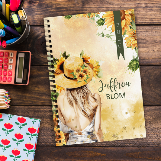 LADY SUNFLOWERS TEACHER PLANNER 2026