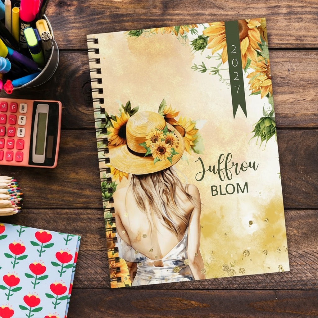 LADY SUNFLOWERS TEACHER PLANNER 2027