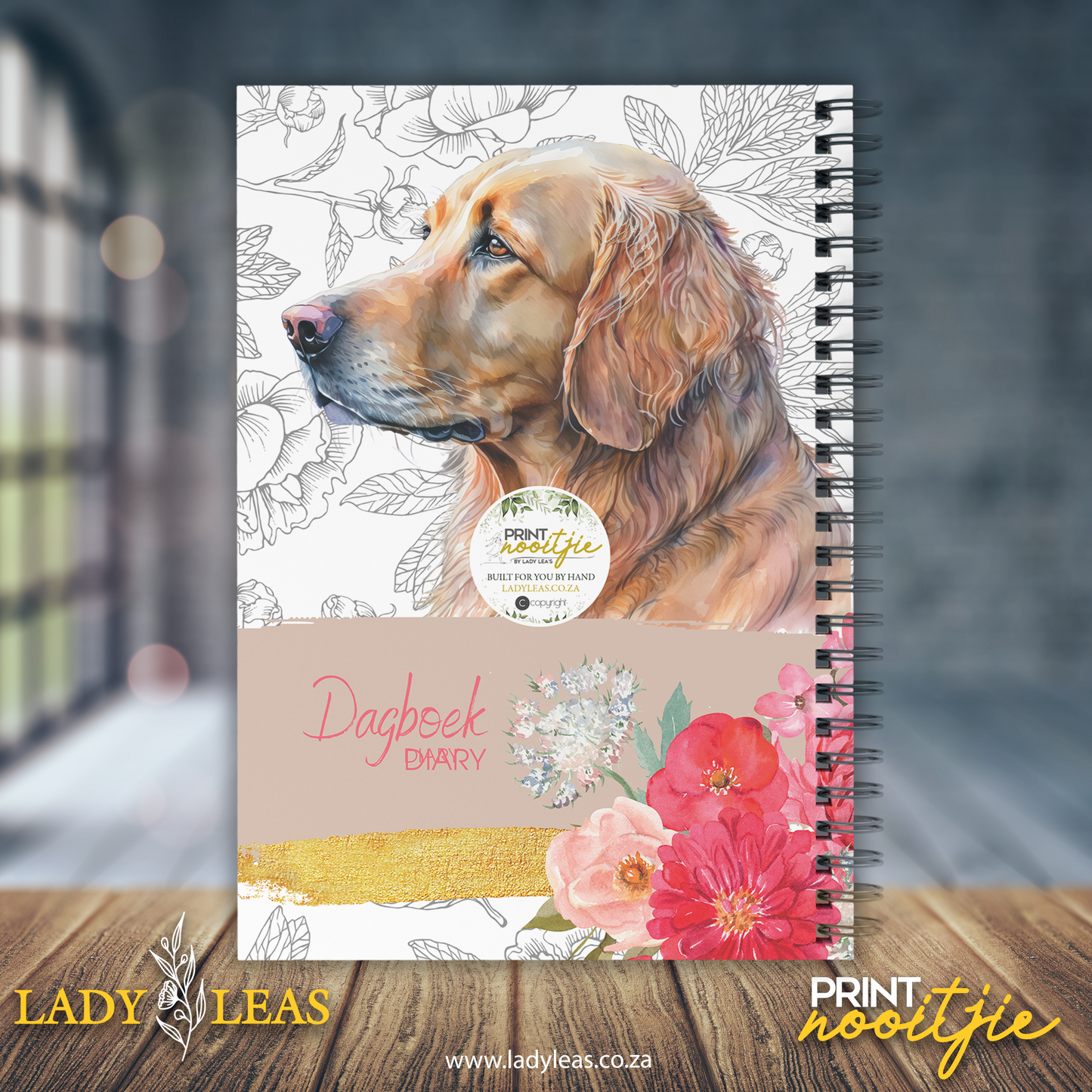 FLORAL LABRADOR DIARY 2024