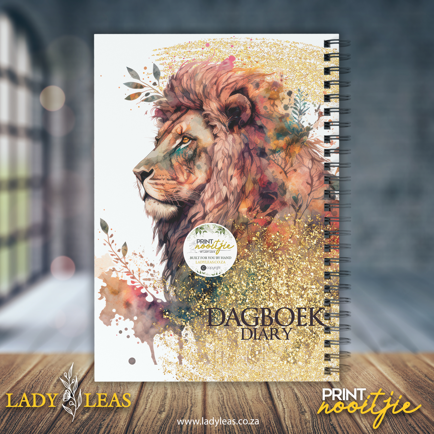 FLORAL LION DIARY 2024