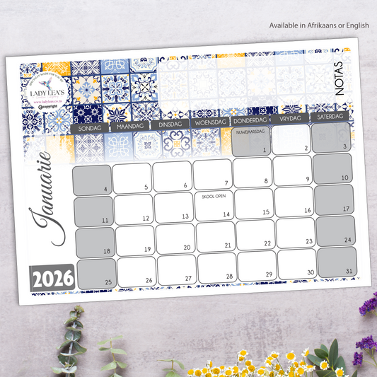 TURKISH TILES DESKPAD 2026