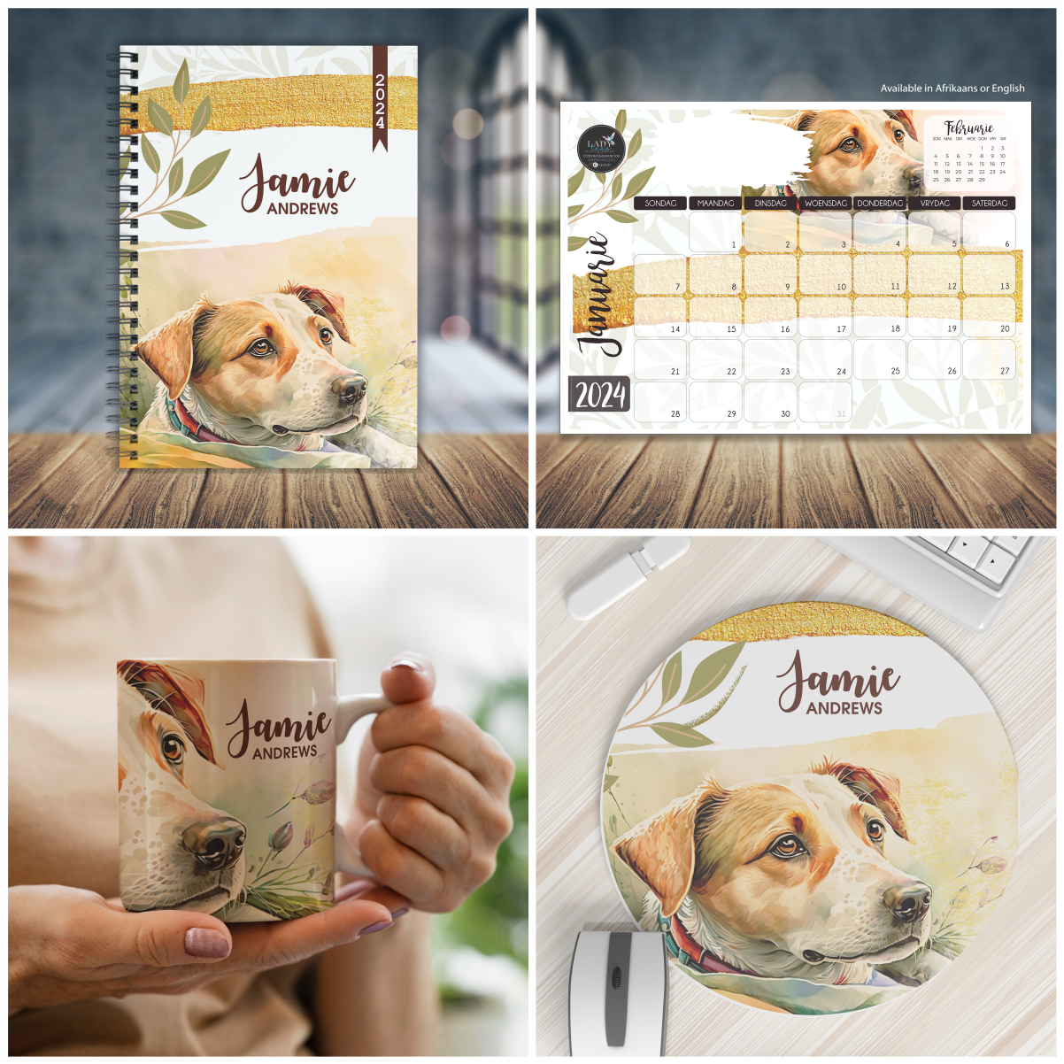WATERCOLOR JACK RUSSEL COMBO