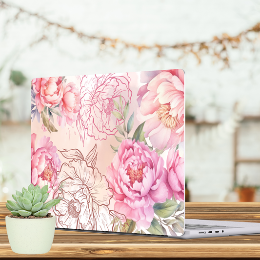 WATERCOLOR PEONIES SKIN