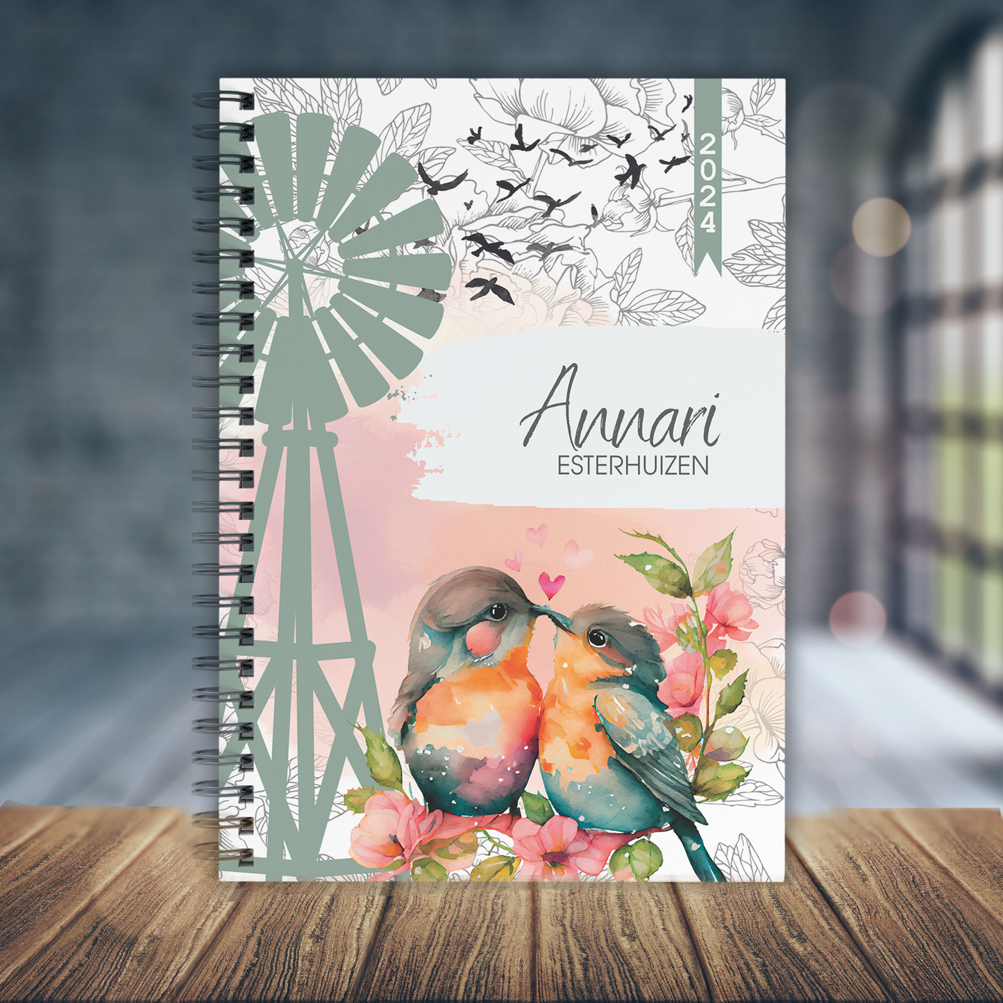 WINDPOMP LOVE BIRDS TEACHER PLANNER