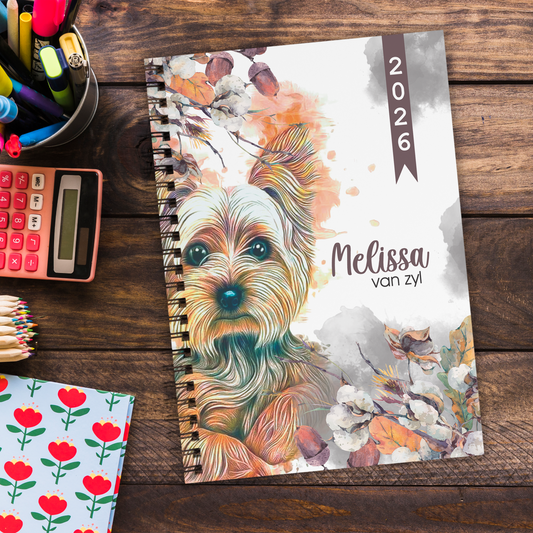 YORKIE GOLDEN TEACHER PLANNER 2026