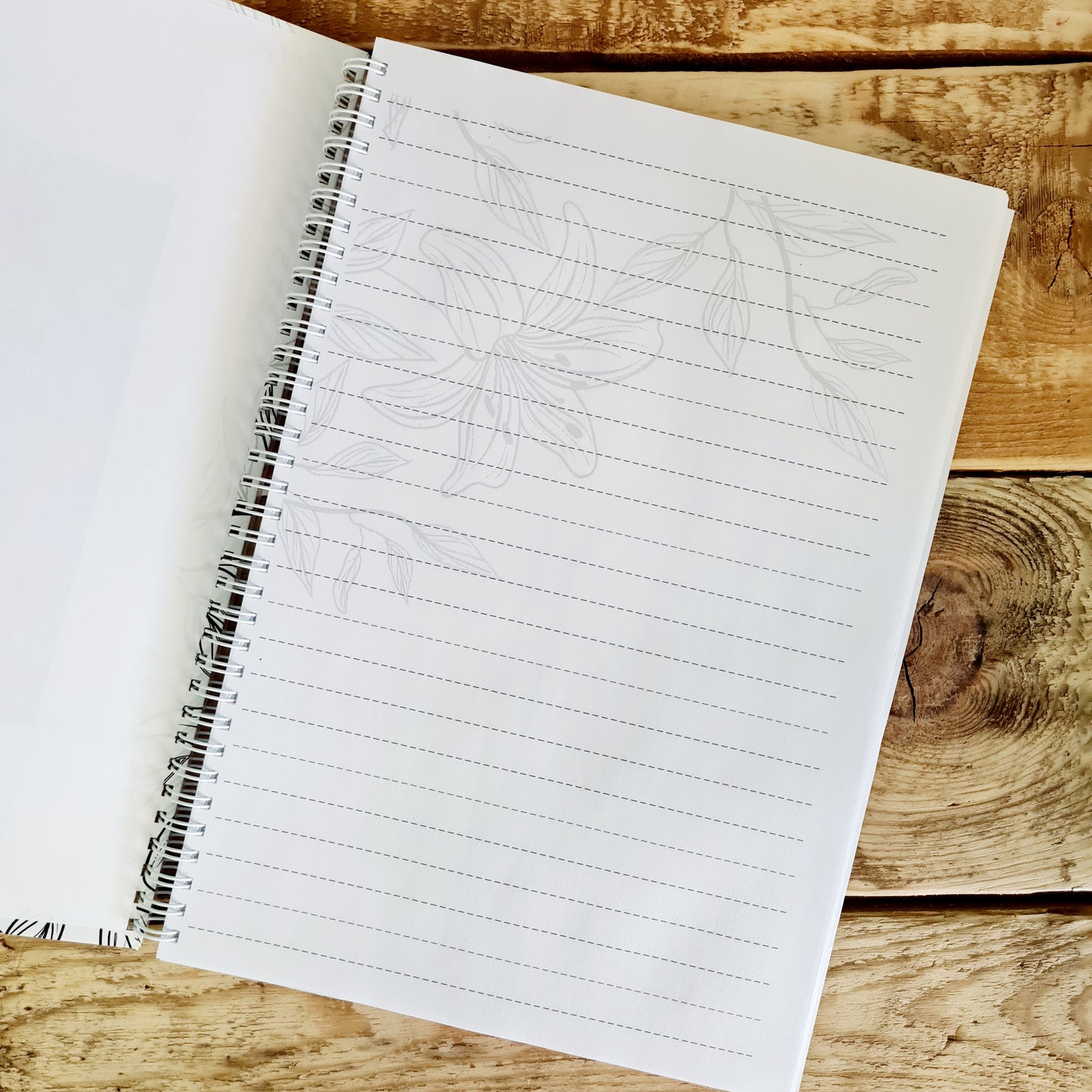 FLORAL COLOURING NOTEBOOK
