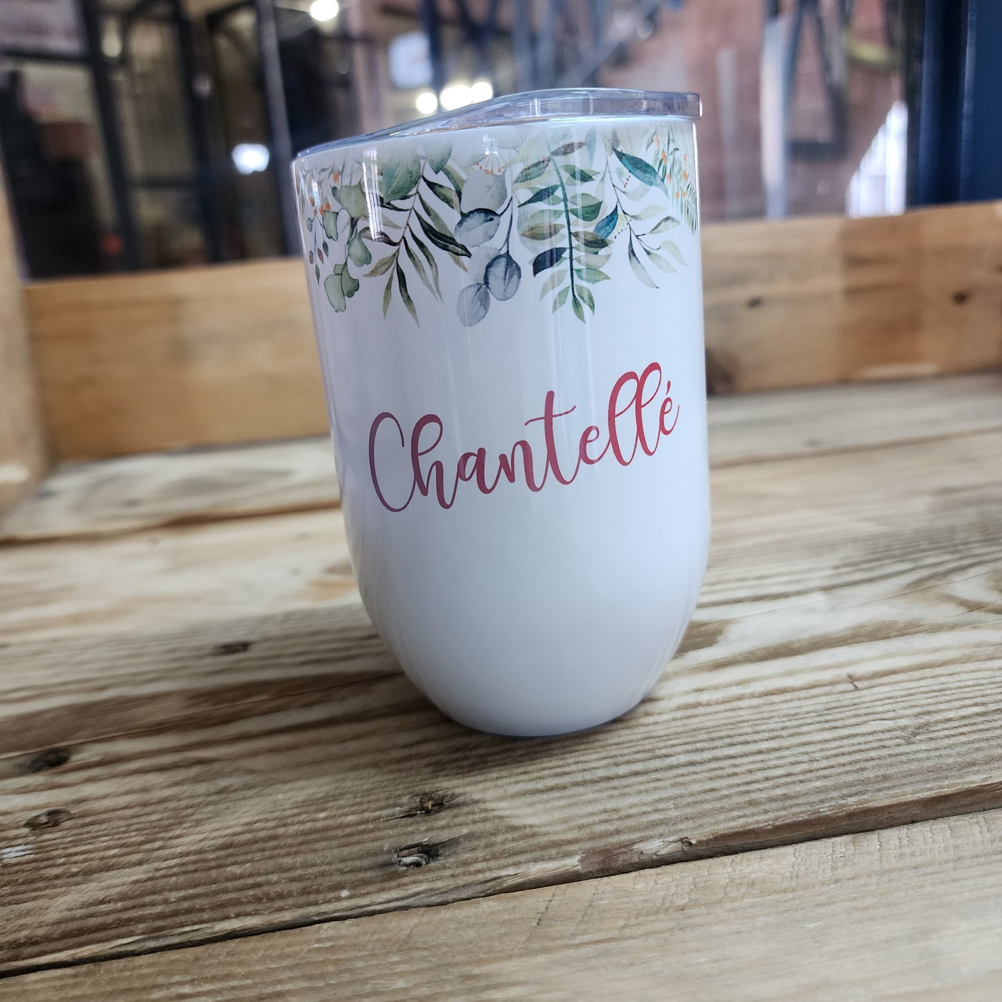 Green Leaves Gin/Wine Tumbler