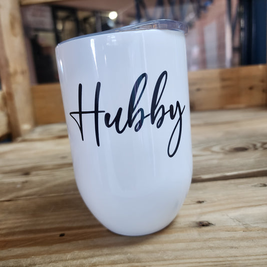 Black Text  Gin/Wine Tumbler