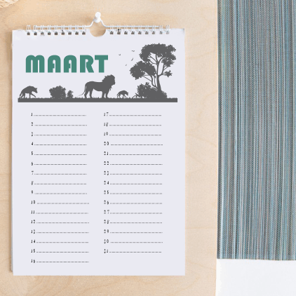 ANIMAL BIRTHDAY CALENDAR