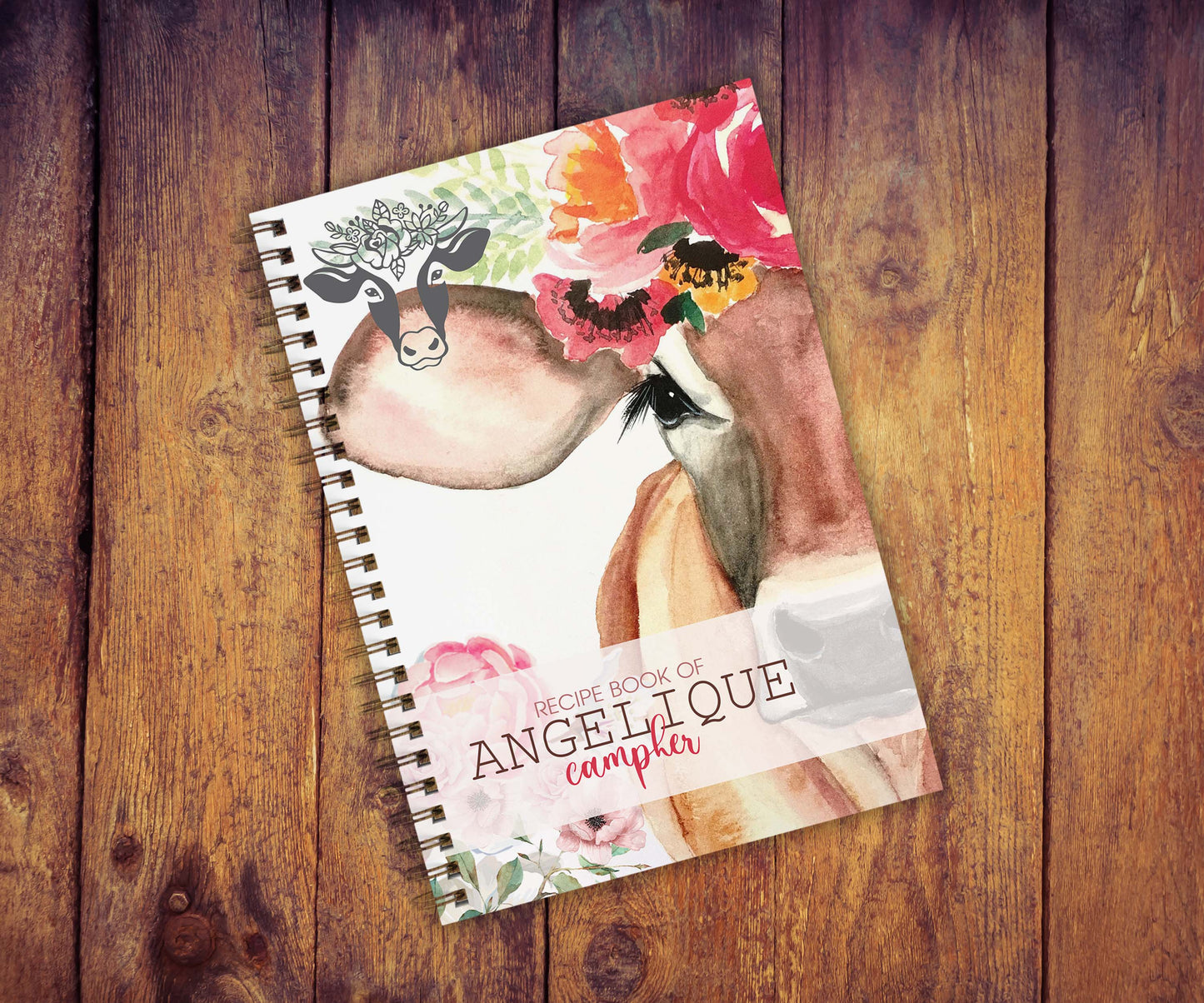 FLORAL COW RECIPE BOOK