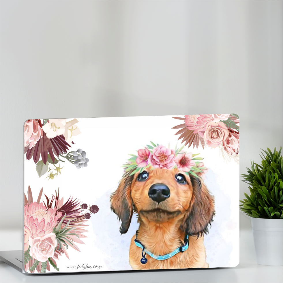 FLORAL CROWN DACHSHUND SKIN
