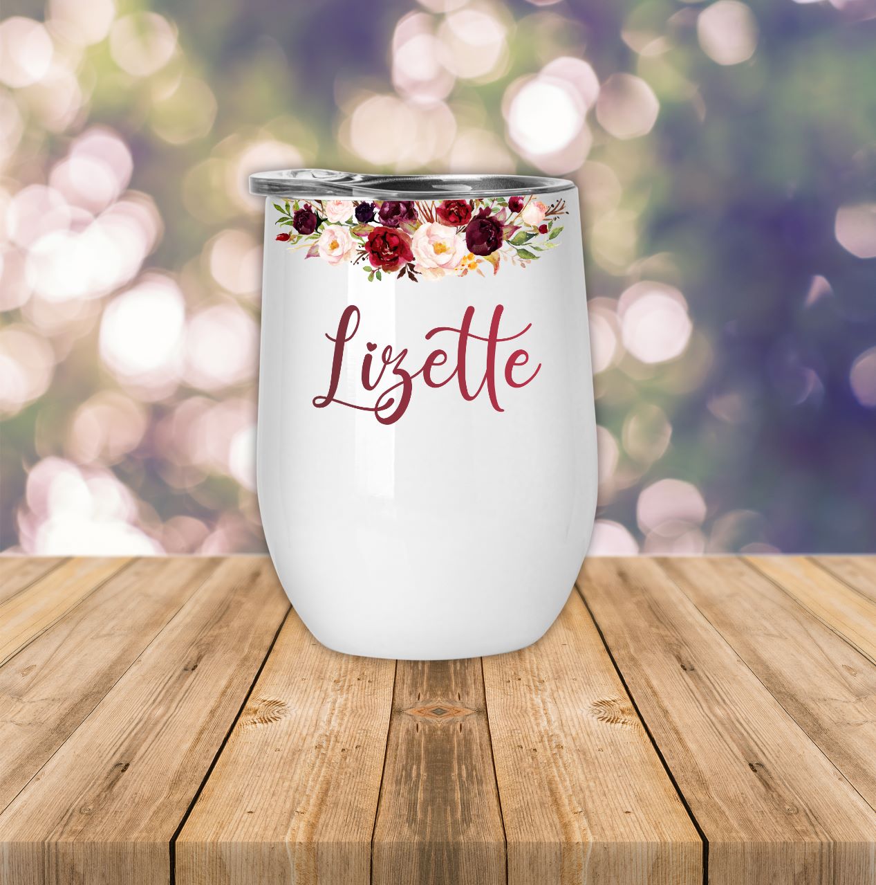 Red Roses Wine Tumbler