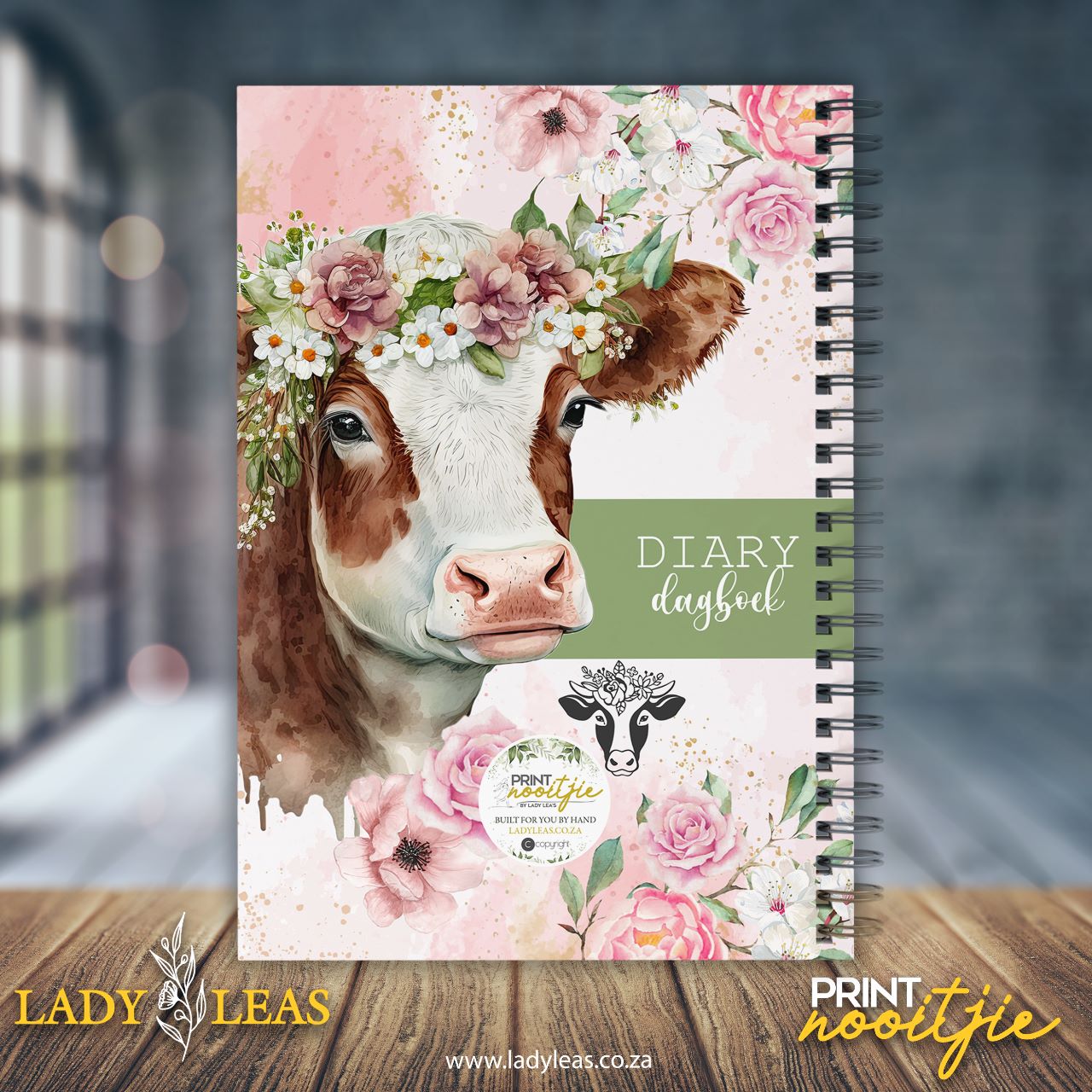 FLORAL CALF DIARY 2024