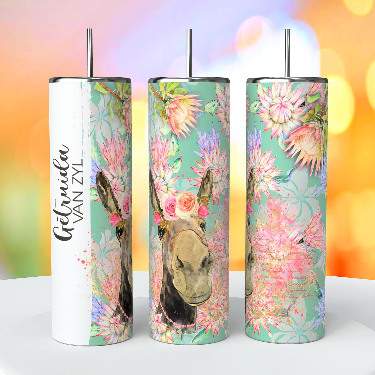 Donkie Pink Skinny Tumbler