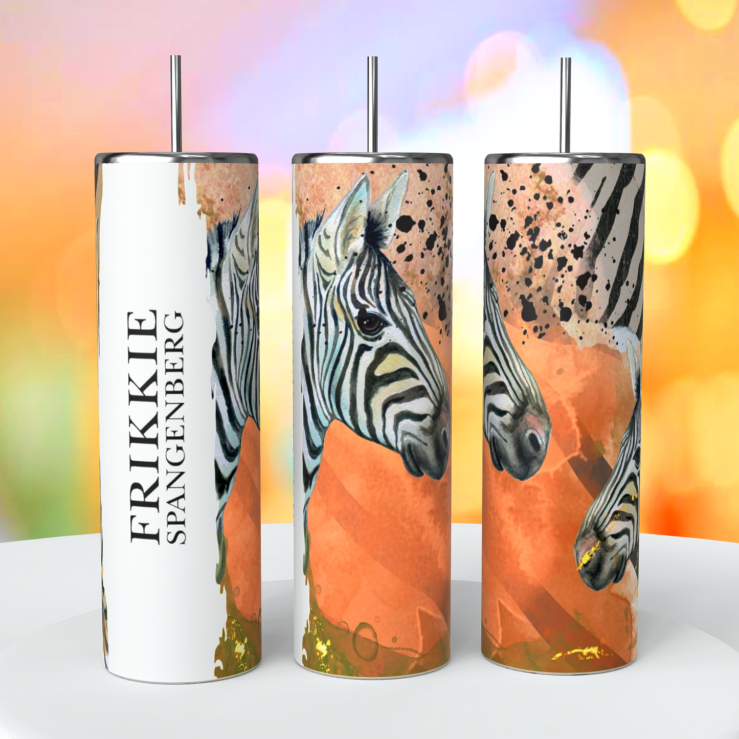 Zebra Skinny Tumbler
