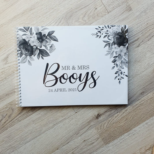 BLACK ROSE WEDDING GUESTBOOK