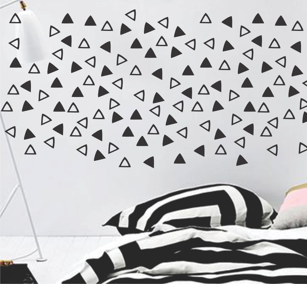 HAND DRAWN TRIBAL TRIANGLE PATTERNS