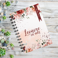 FINE FLORAL RED AND GREEN 1 DAY DIARY 2027