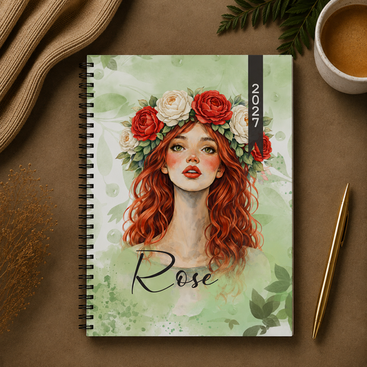 FLORAL ROSE 1 DAY DIARY 2027