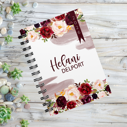 RED ROSES  1 DAY DIARY 2026