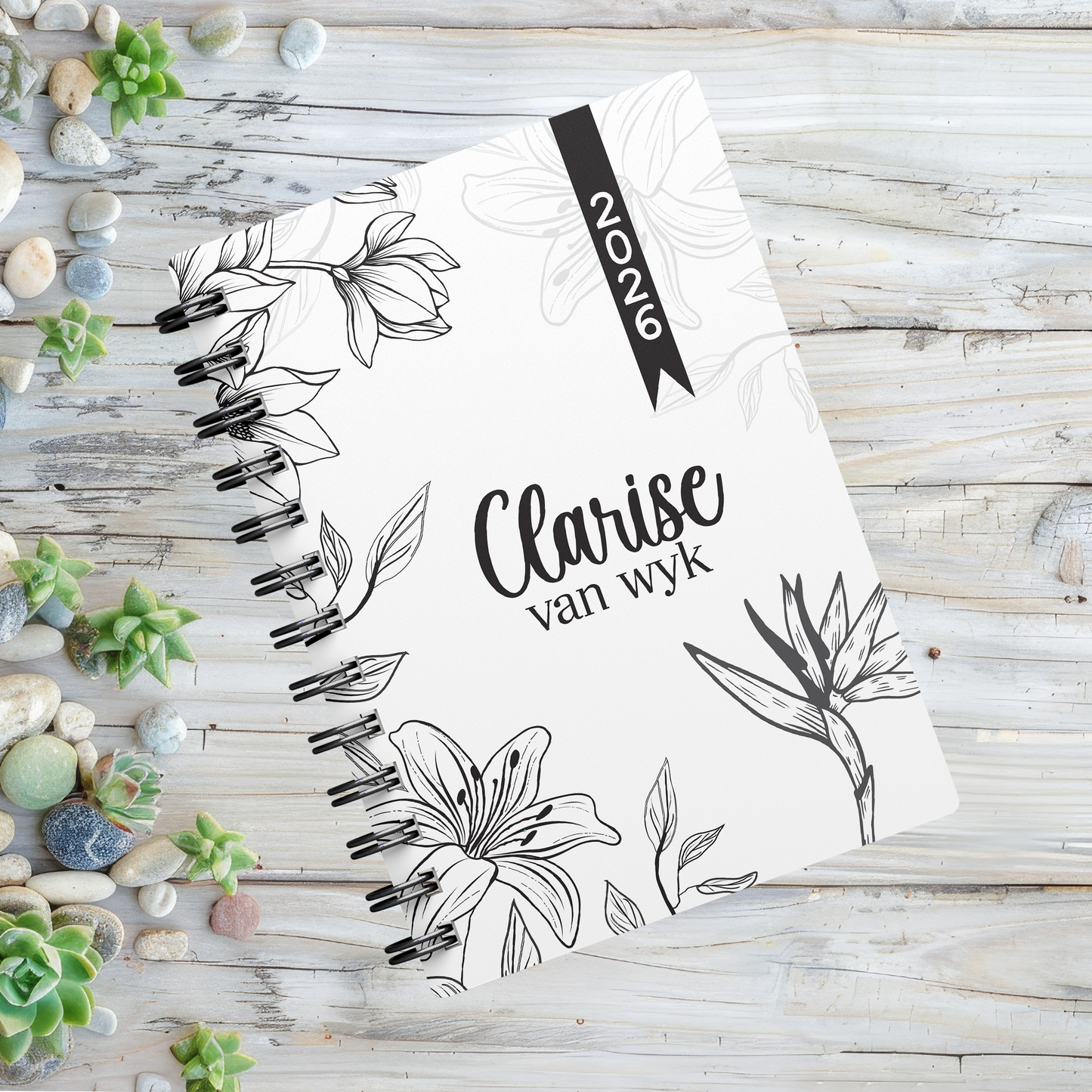 FLORAL COLORING 1 DAY DIARY 2026