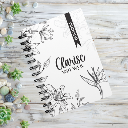 FLORAL COLORING 1 DAY DIARY 2026