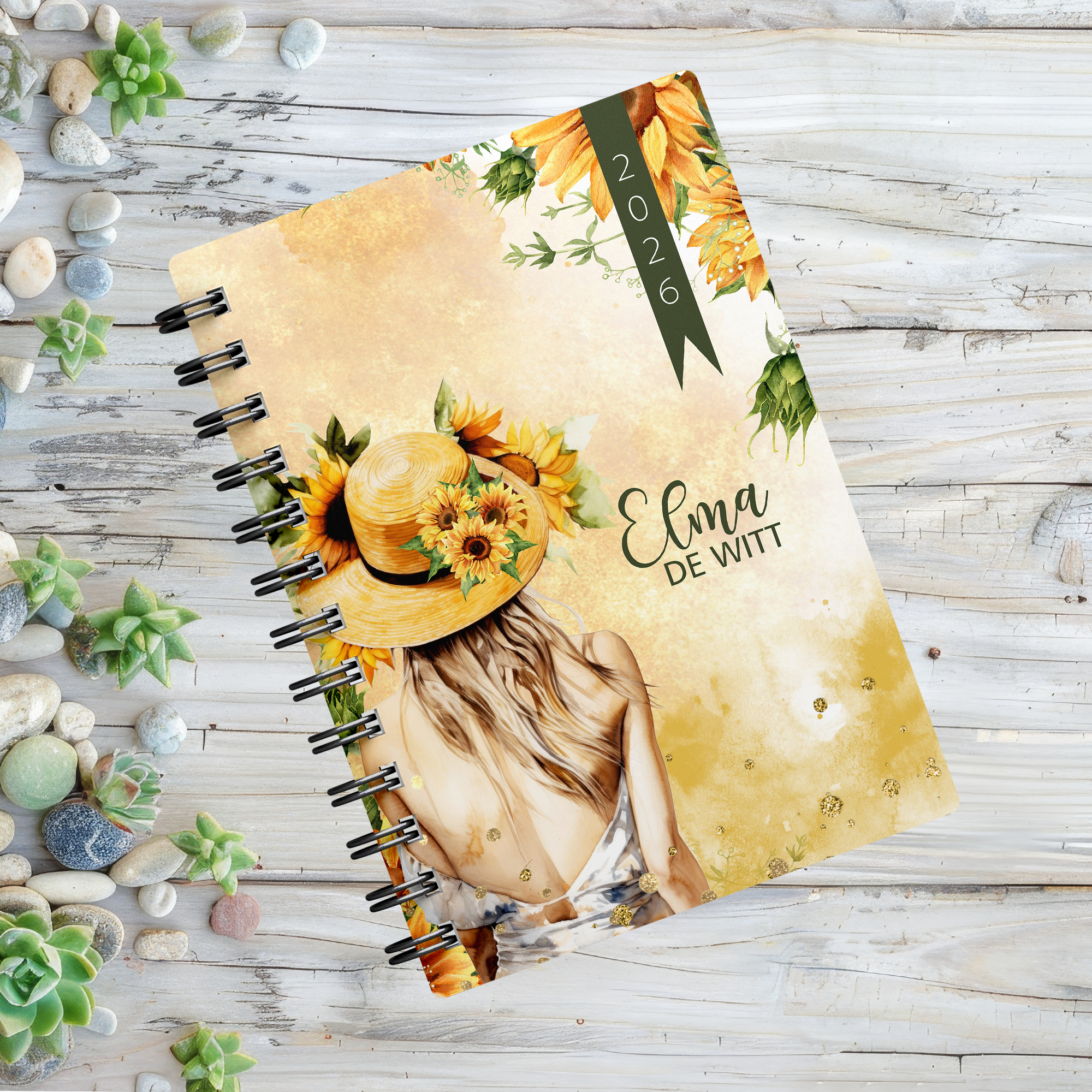 LADY SUNFLOWERS 1 DAY DIARY 2026