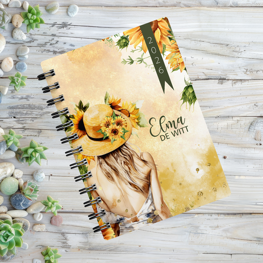 LADY SUNFLOWERS 1 DAY DIARY 2026
